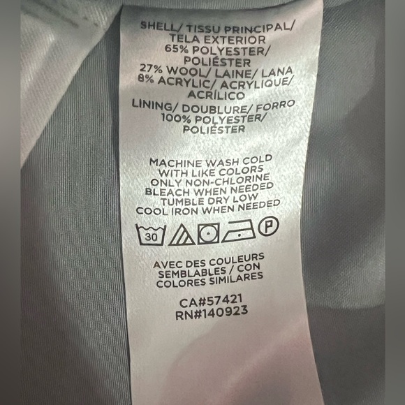 NWT LOFT Black and White Tweed Over Knee Skirt Side Pockets Size 10 - Picture 6 of 10